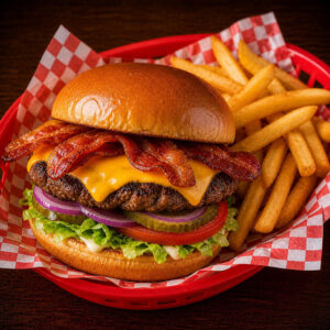 Cheeseburger with Bacon Combo