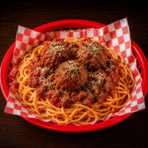 Spaghetti with Meat Sauce & Meatballs