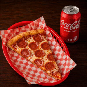Pizza by the Slice & 12 oz. Drink